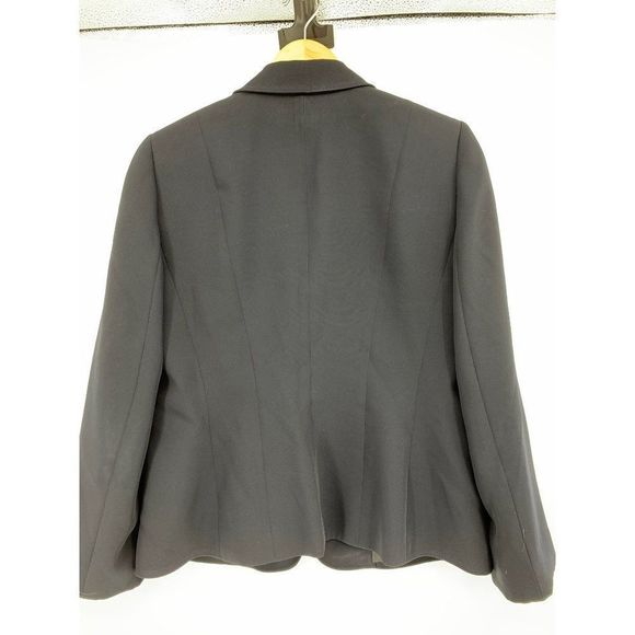 Women’s Tahari Arthur Levine 12P navy blazer business career 1721 Lined Notch - Picture 4 of 7